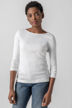 3/4 Sleeve Boatneck