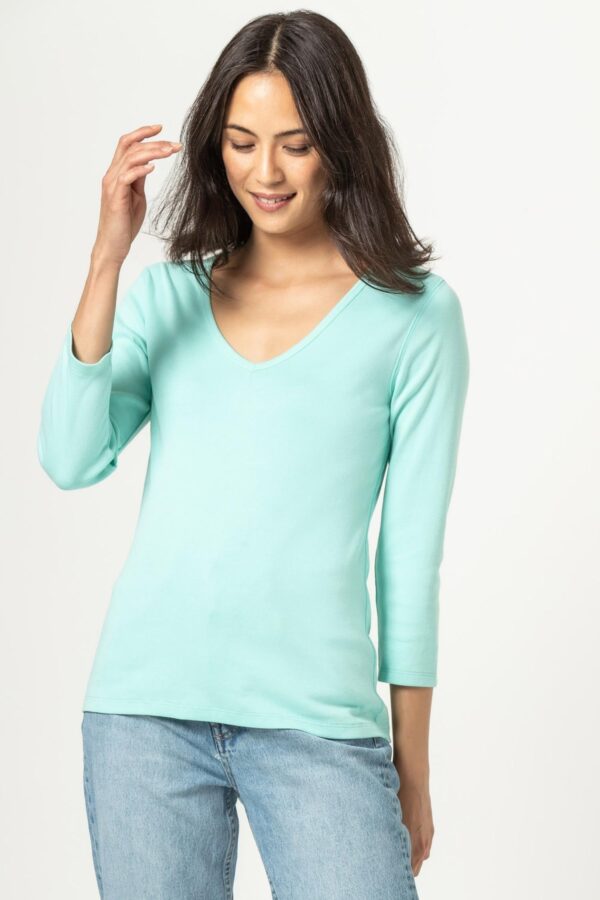3/4 Sleeve V-Neck - Image 4