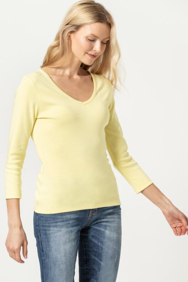 3/4 Sleeve V-Neck - Image 19