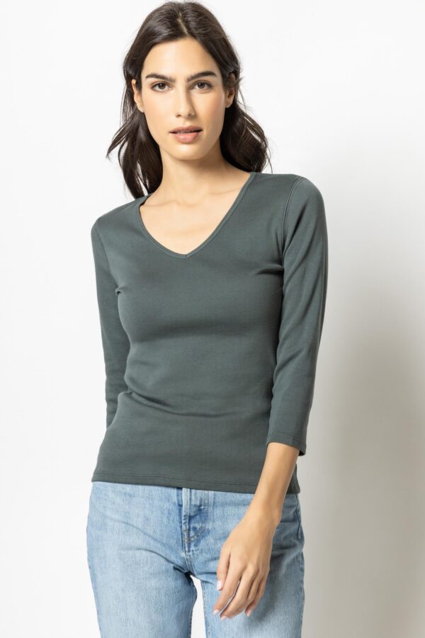 3/4 Sleeve V-Neck - Image 24