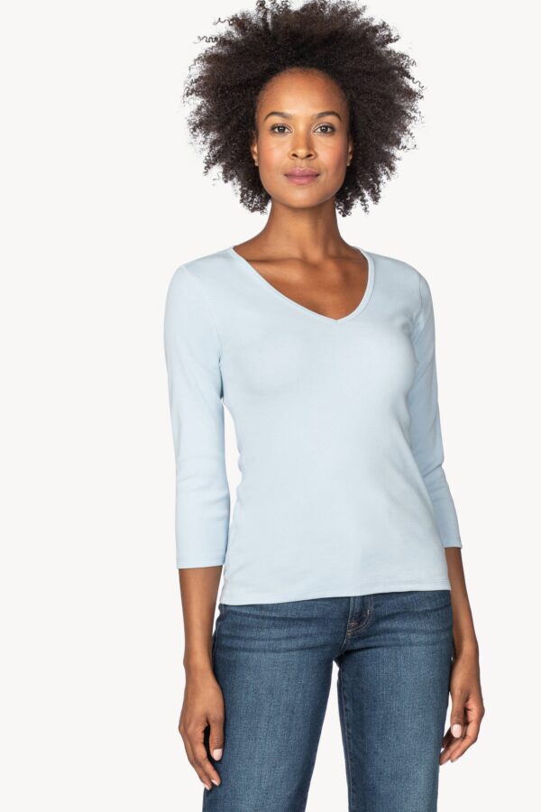 3/4 Sleeve V-Neck - Image 35