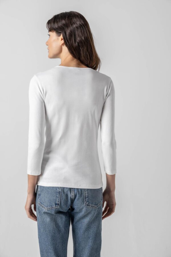 3/4 Sleeve V-Neck - Image 2