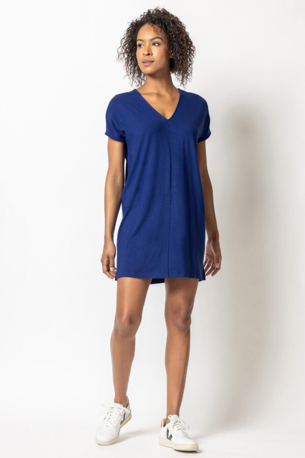 Double V-Neck Dress - Image 8