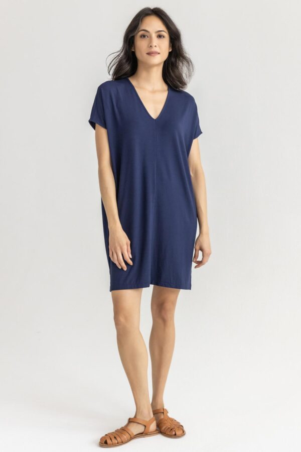 Double V-Neck Dress - Image 12
