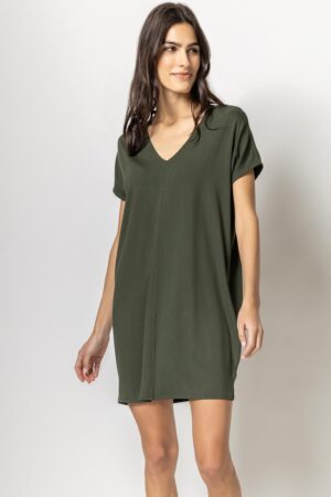 Double V-Neck Dress