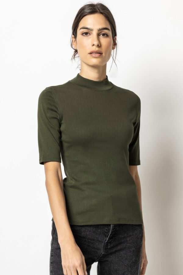 Elbow Sleeve Mock Neck - Image 3