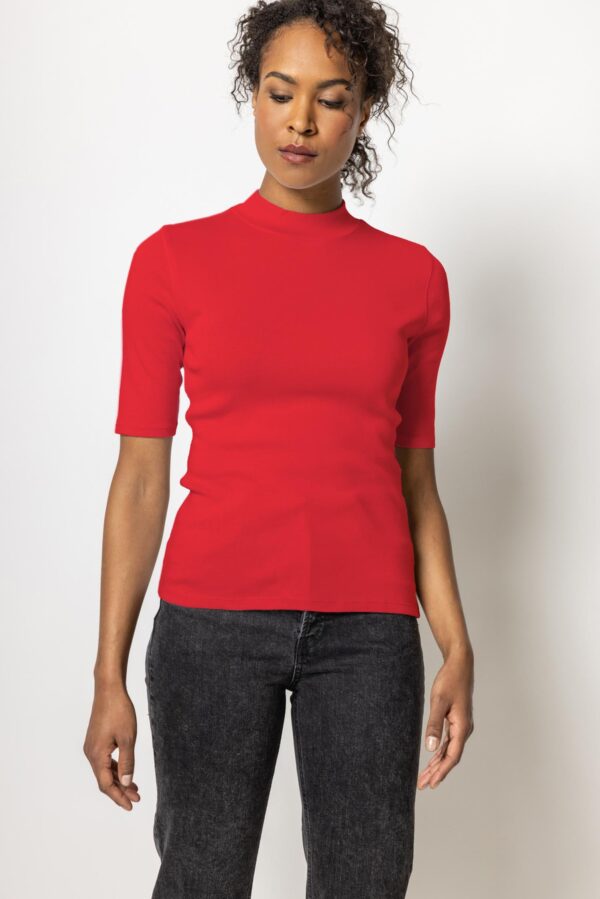 Elbow Sleeve Mock Neck - Image 7