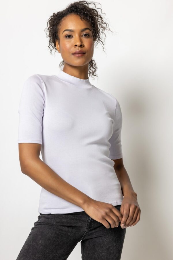 Elbow Sleeve Mock Neck - Image 13