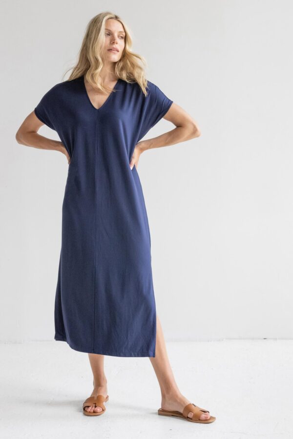 Double V-Neck Maxi Dress - Image 11