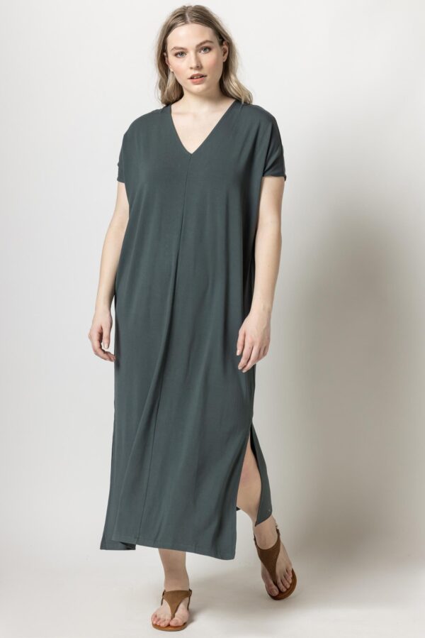 Double V-Neck Maxi Dress - Image 6