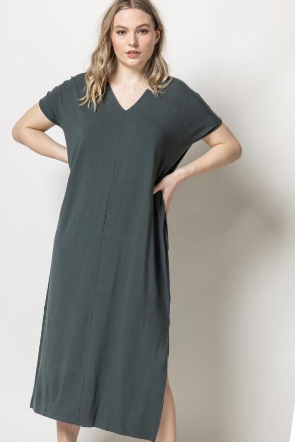 Double V-Neck Maxi Dress - Image 8