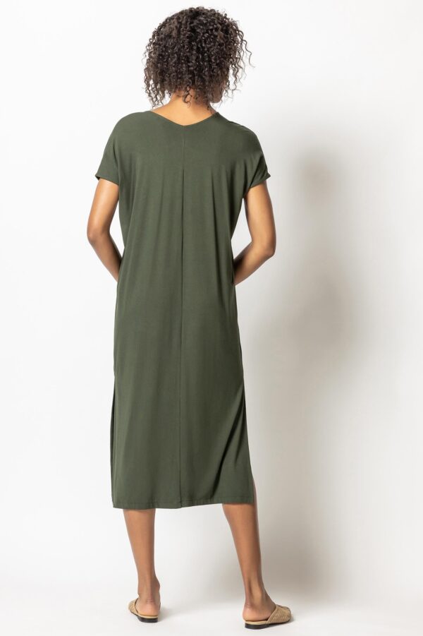 Double V-Neck Maxi Dress - Image 4