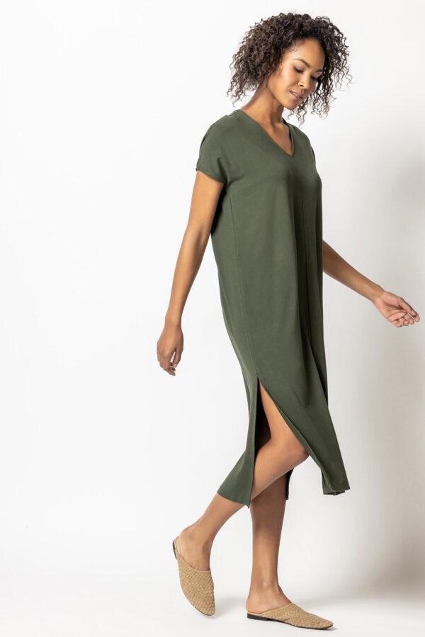 Double V-Neck Maxi Dress - Image 5