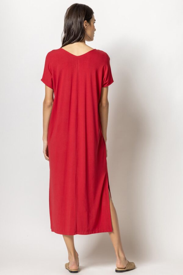 Double V-Neck Maxi Dress - Image 2