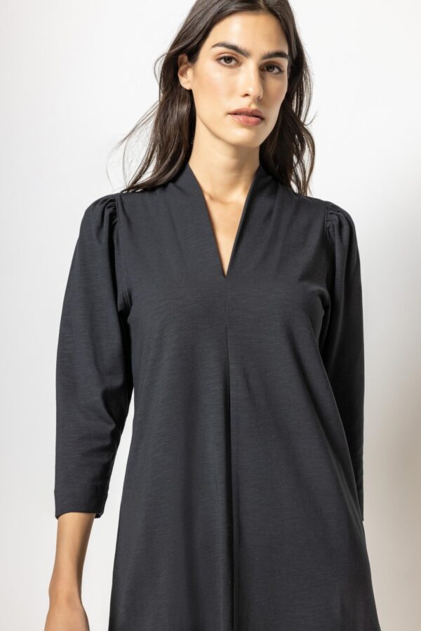 Full Sleeve Split Neck Dress - Image 8