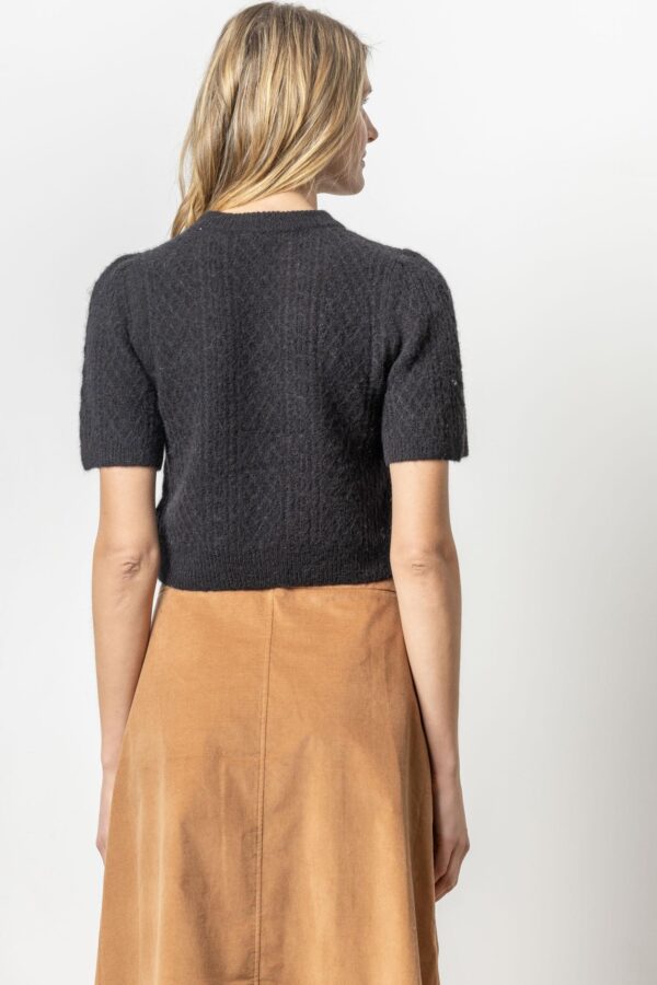 Cropped Cable Sweater - Image 7