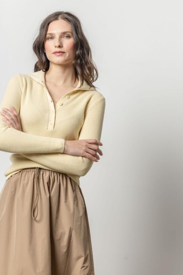 Button Collar Henley Sweater - Image 6