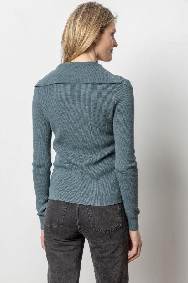 Button Collar Henley Sweater - Image 5
