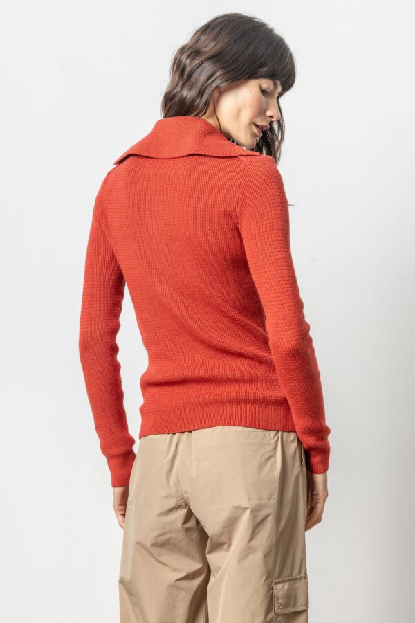 Button Collar Henley Sweater - Image 9
