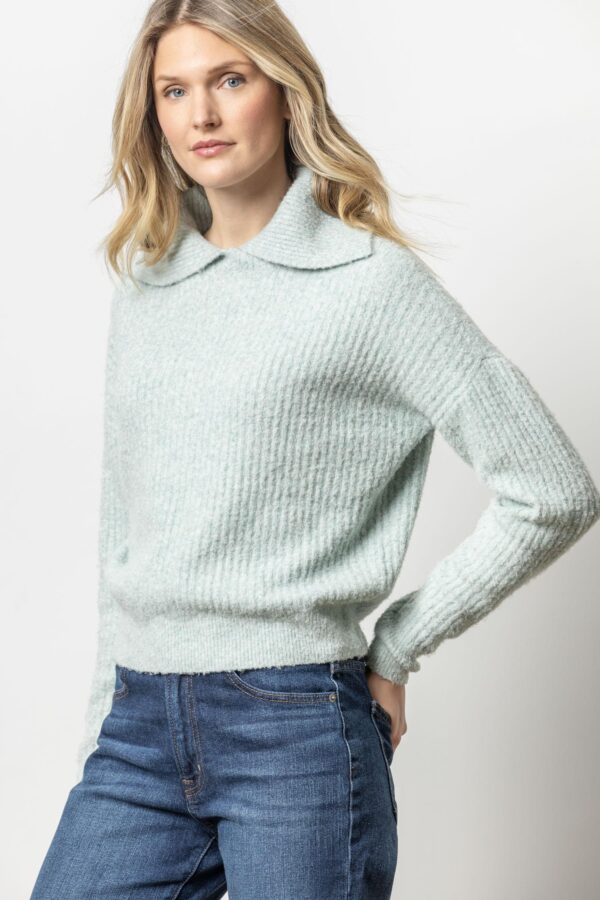 Easy Split Collar Sweater - Image 9