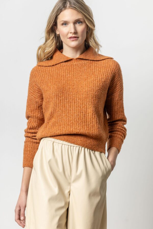 Easy Split Collar Sweater - Image 4