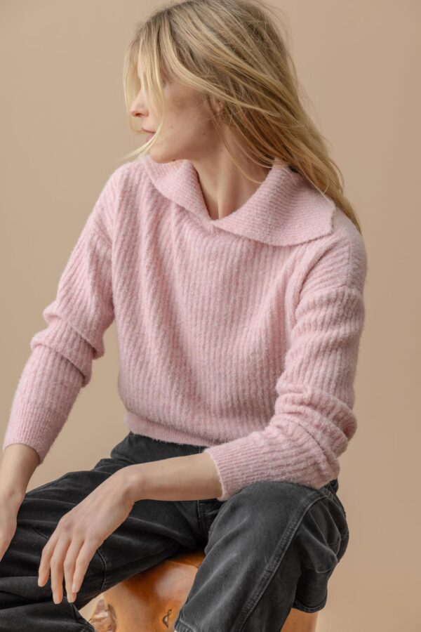 Easy Split Collar Sweater - Image 8