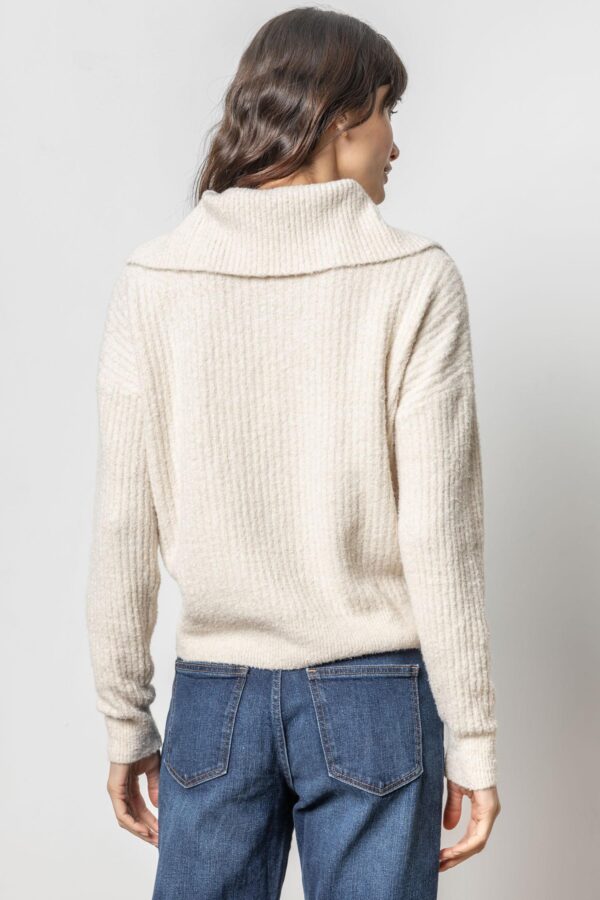 Easy Split Collar Sweater - Image 7