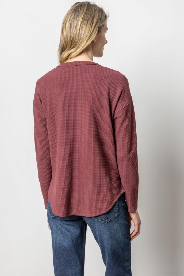 Rounded Hem Split Neck - Image 8