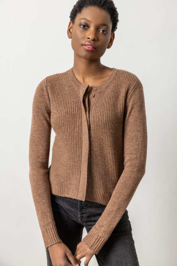Ribbed Cardigan Sweater - Image 7
