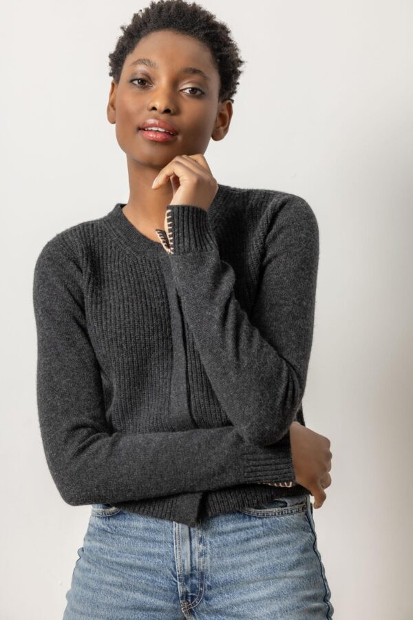 Ribbed Cardigan Sweater - Image 8