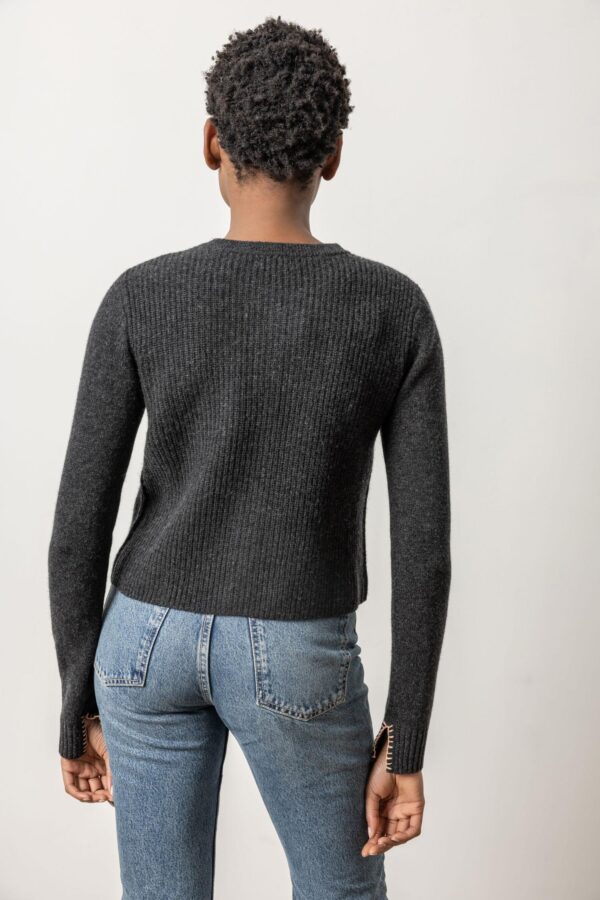 Ribbed Cardigan Sweater - Image 4