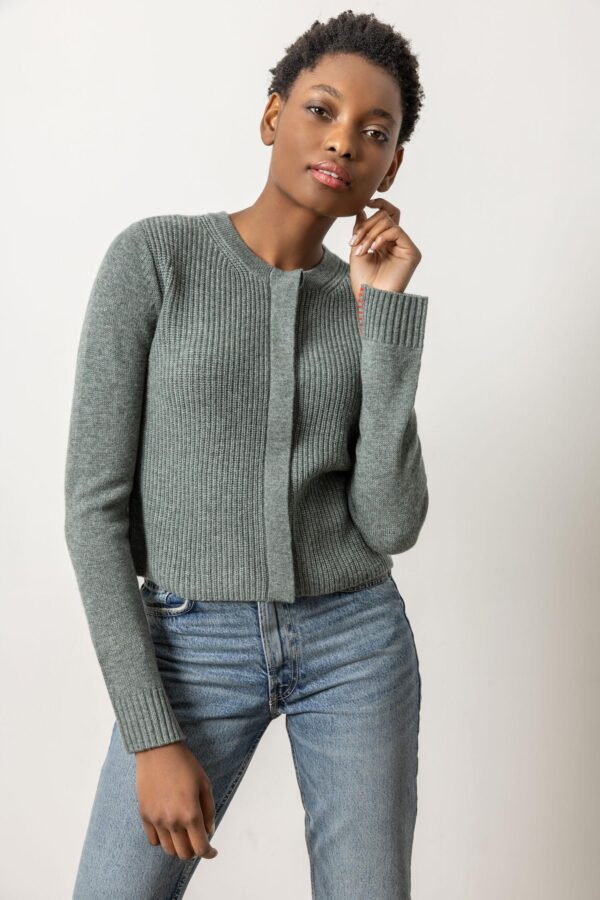 Ribbed Cardigan Sweater - Image 9