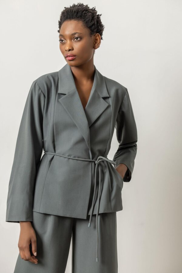 Notch Collar Blazer - Image 6