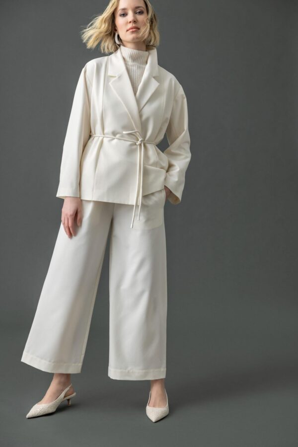 Notch Collar Blazer - Image 4