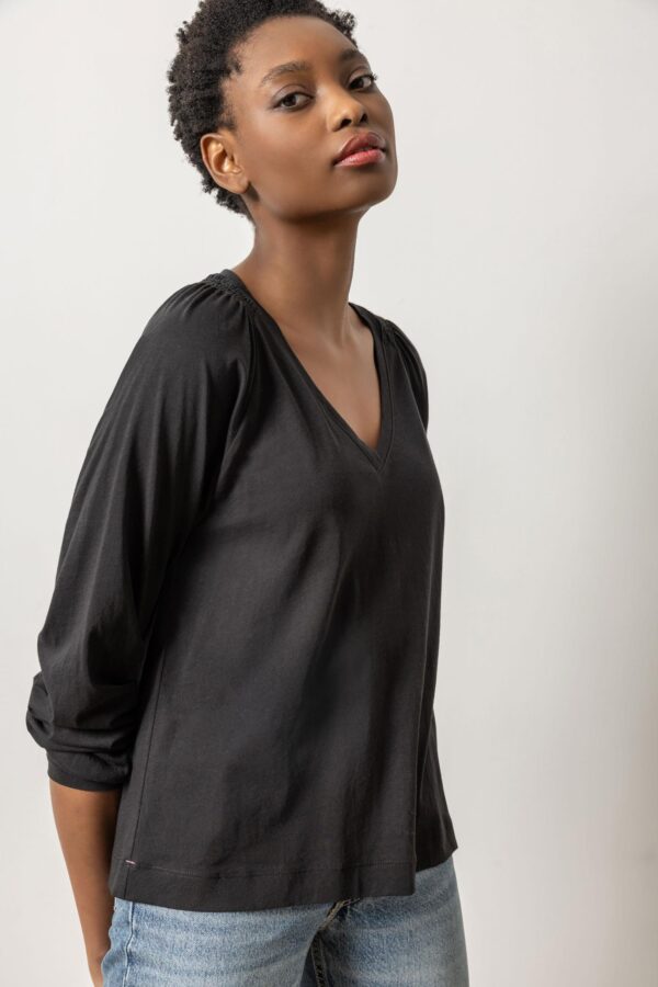 Full Sleeve Smocked V-Neck - Image 5