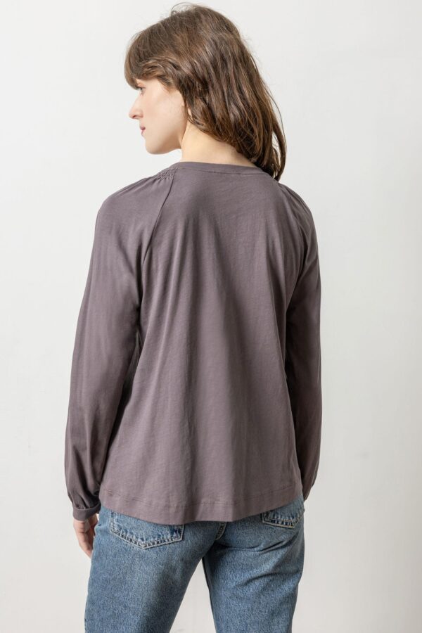 Full Sleeve Smocked V-Neck - Image 2