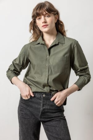 Easy Poplin Button Down