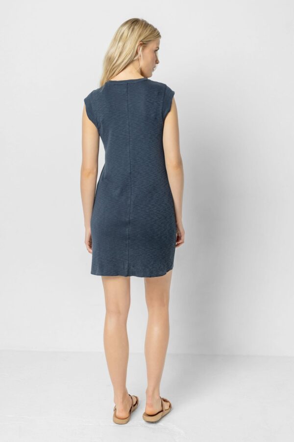 Cap Sleeve V-Neck Dress - Image 9