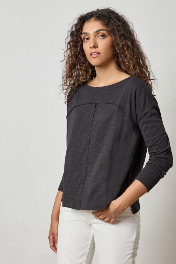 Drop Shoulder Seamed Boatneck - Image 8