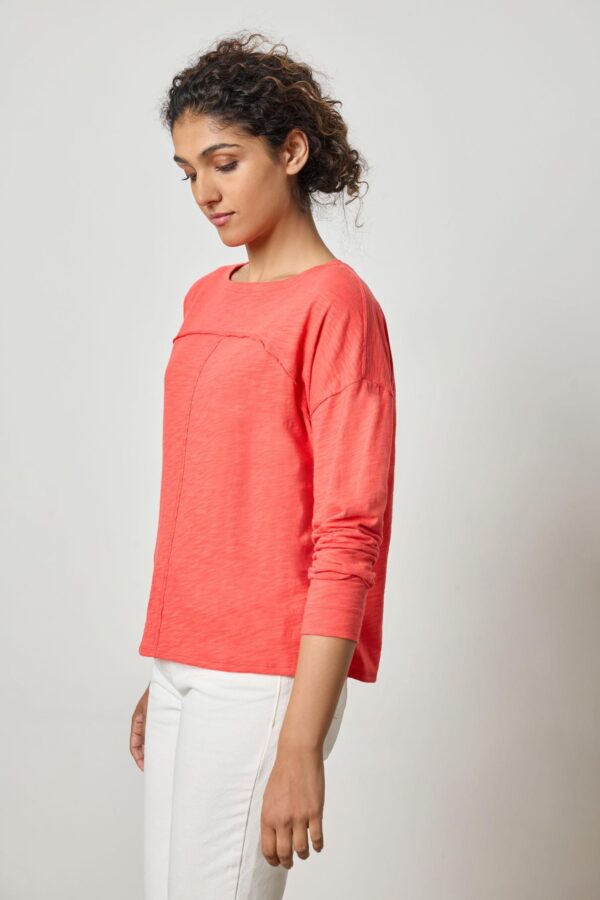 Drop Shoulder Seamed Boatneck - Image 7