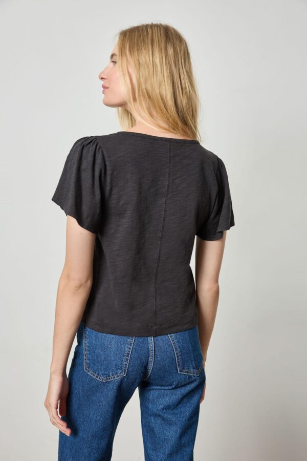 Button Front Flutter Sleeve - Image 2