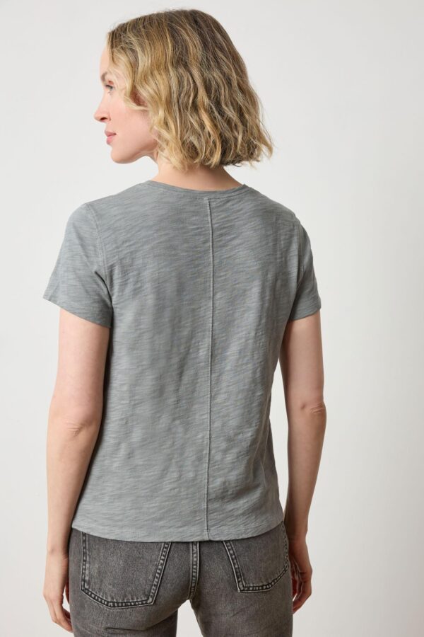 Short Sleeve Back Seam Crewneck - Image 2