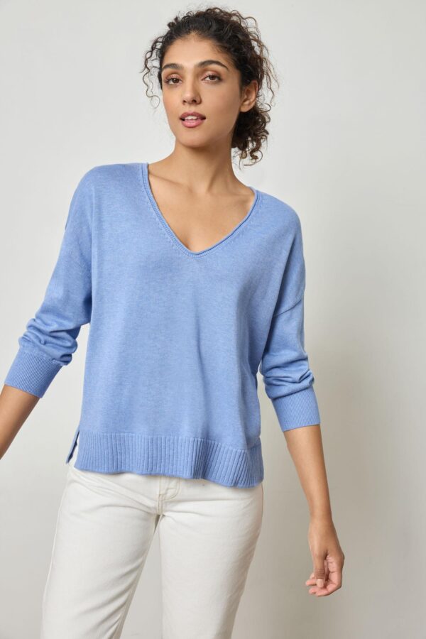 3/4 Sleeve Drop Shoulder Sweater - Image 7