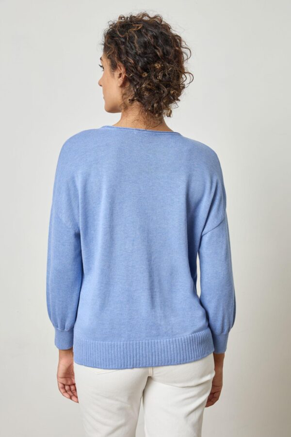 3/4 Sleeve Drop Shoulder Sweater - Image 8