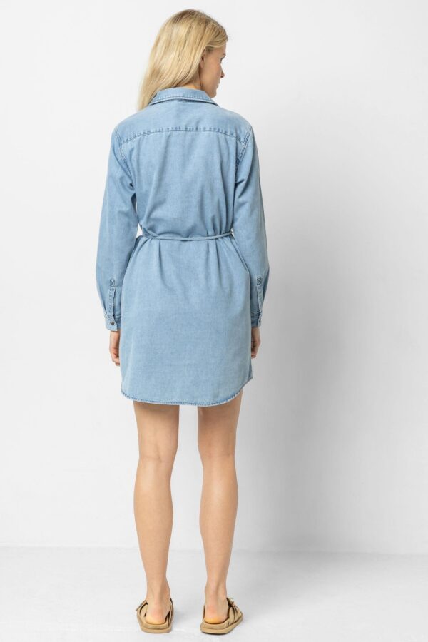 Denim Shirt Dress - Image 3