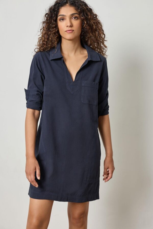 Split Neck Collared Dress - Image 10