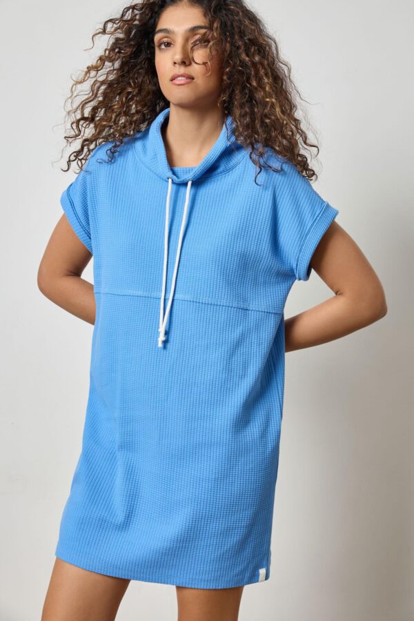 Roll Sleeve Seamed Dress - Image 6