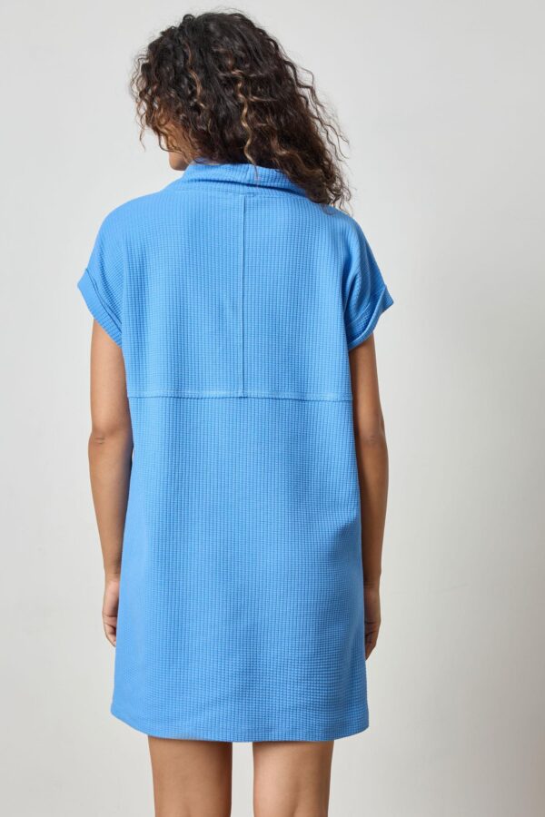 Roll Sleeve Seamed Dress - Image 7
