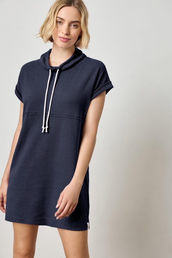 Roll Sleeve Seamed Dress - Image 8