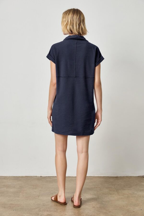 Roll Sleeve Seamed Dress - Image 9